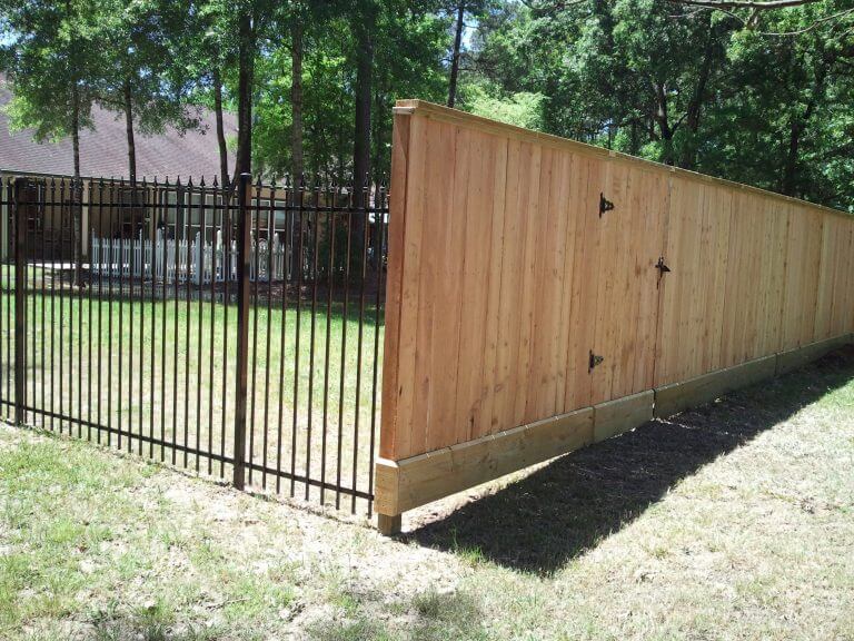 custom wood fence